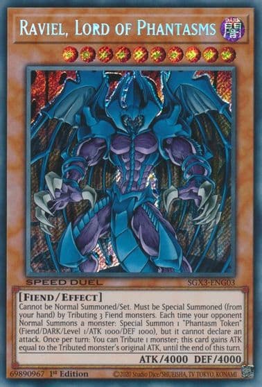 Raviel Lord of Phantasms Speed Duel GX: Duelists of Shadows Yu-Gi-Oh! card