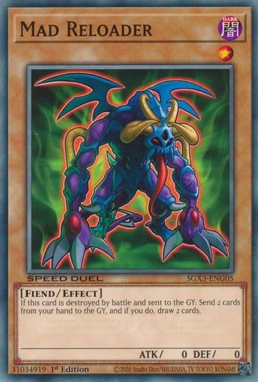 Mad Reloader Speed Duel GX: Duelists of Shadows Yu-Gi-Oh! card