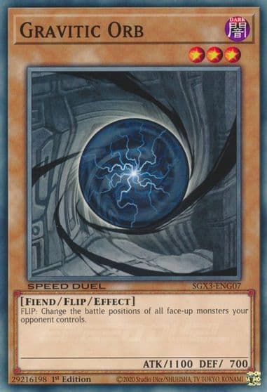 Gravitic Orb Speed Duel GX: Duelists of Shadows Yu-Gi-Oh! card