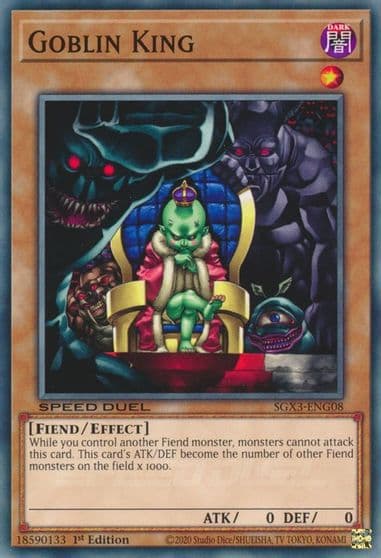 Goblin King Speed Duel GX: Duelists of Shadows Yu-Gi-Oh! card