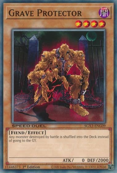 Grave Protector Speed Duel GX: Duelists of Shadows Yu-Gi-Oh! card