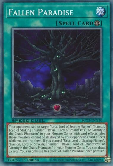 Fallen Paradise Speed Duel GX: Duelists of Shadows Yu-Gi-Oh! card