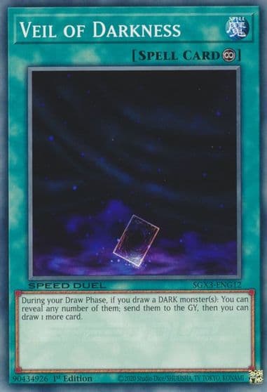 Veil of Darkness Speed Duel GX: Duelists of Shadows Yu-Gi-Oh! card