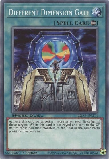 Different Dimension Gate G Speed Duel GX: Duelists of Shadows Yu-Gi-Oh! card