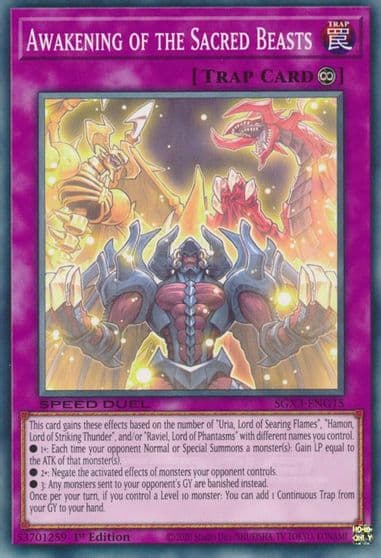 Awakening of the Sacred Beasts Speed Duel GX: Duelists of Shadows Yu-Gi-Oh! card