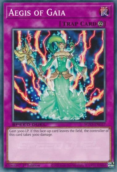 Aegis of Gaia Speed Duel GX: Duelists of Shadows Yu-Gi-Oh! card