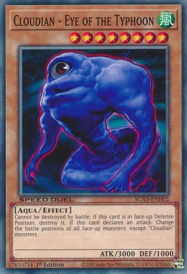 Cloudian Eye of the Typhoon Speed Duel GX: Duelists of Shadows Yu-Gi-Oh! card