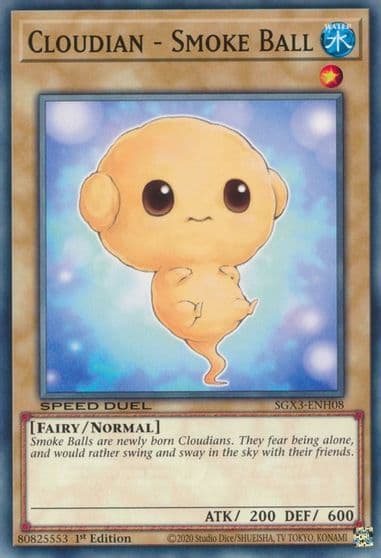 Cloudian Smoke Ball Speed Duel GX: Duelists of Shadows Yu-Gi-Oh! card