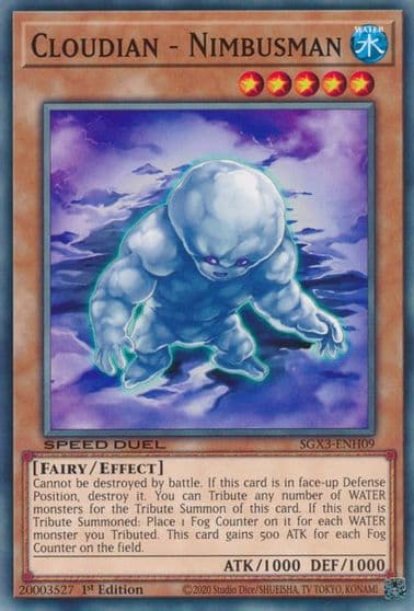 Cloudian Nimbusman Speed Duel GX: Duelists of Shadows Yu-Gi-Oh! card
