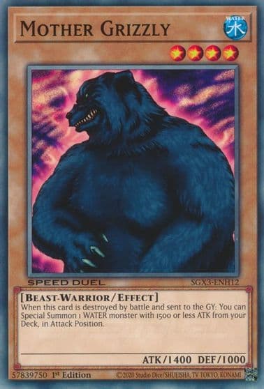 Mother Grizzly Speed Duel GX: Duelists of Shadows Yu-Gi-Oh! card