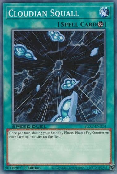 Cloudian Squall Speed Duel GX: Duelists of Shadows Yu-Gi-Oh! card