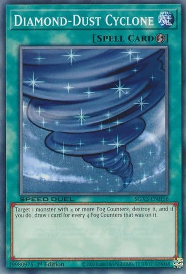 Diamond Dust Cyclone Speed Duel GX: Duelists of Shadows Yu-Gi-Oh! card
