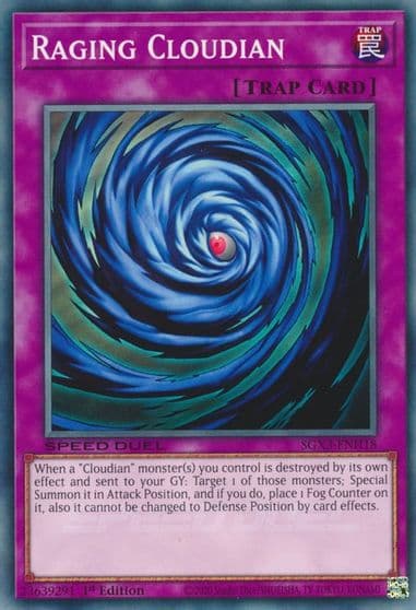 Raging Cloudian Speed Duel GX: Duelists of Shadows Yu-Gi-Oh! card