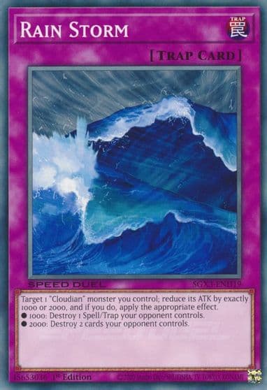 Rain Storm Speed Duel GX: Duelists of Shadows Yu-Gi-Oh! card