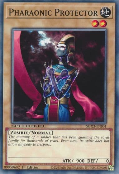 Pharaonic Protector Speed Duel GX: Duelists of Shadows Yu-Gi-Oh! card