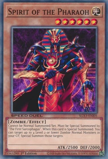 Spirit of the Pharaoh Speed Duel GX: Duelists of Shadows Yu-Gi-Oh! card
