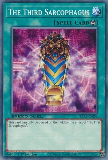 The Third Sarcophagus Speed Duel GX: Duelists of Shadows Yu-Gi-Oh! card