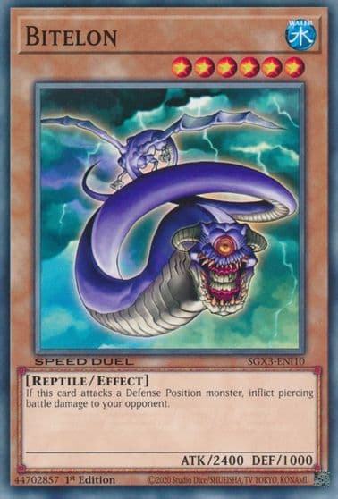 Bitelon Speed Duel GX: Duelists of Shadows Yu-Gi-Oh! card