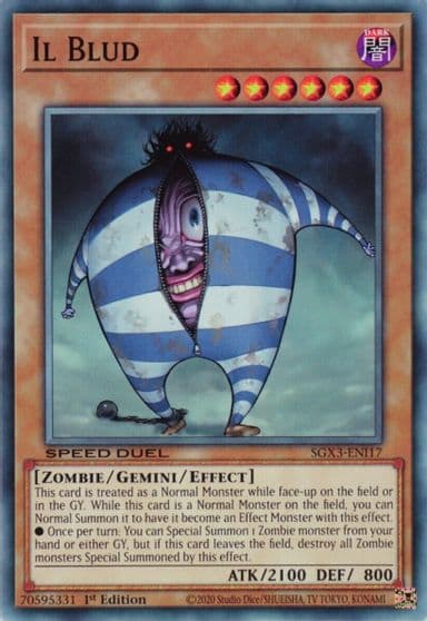 Il Blud Speed Duel GX: Duelists of Shadows Yu-Gi-Oh! card