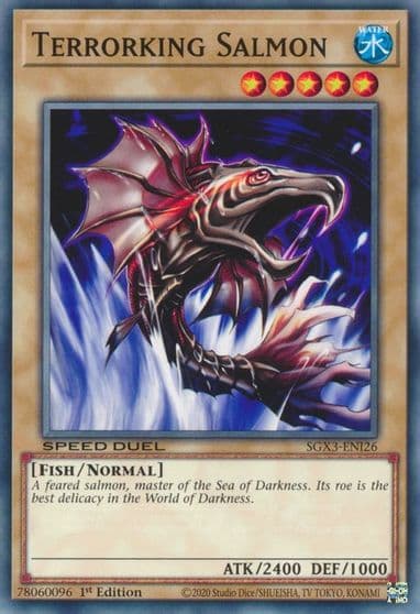 Terrorking Salmon Speed Duel GX: Duelists of Shadows Yu-Gi-Oh! card