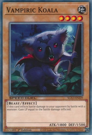 Vampiric Koala Speed Duel GX: Duelists of Shadows Yu-Gi-Oh! card
