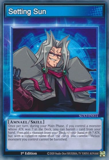 Setting Sun Speed Duel GX: Duelists of Shadows Yu-Gi-Oh! card