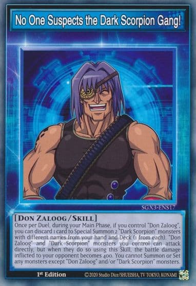 No One Suspects the Dark Scorpion Gang Speed Duel GX: Duelists of Shadows Yu-Gi-Oh! card