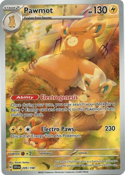Pawmot SV01: Scarlet & Violet Base Set Pokemon card