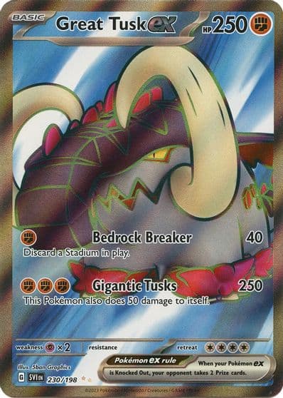 Great Tusk ex SV01: Scarlet & Violet Base Set Pokemon card