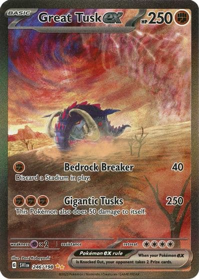 Great Tusk ex SV01: Scarlet & Violet Base Set Pokemon card