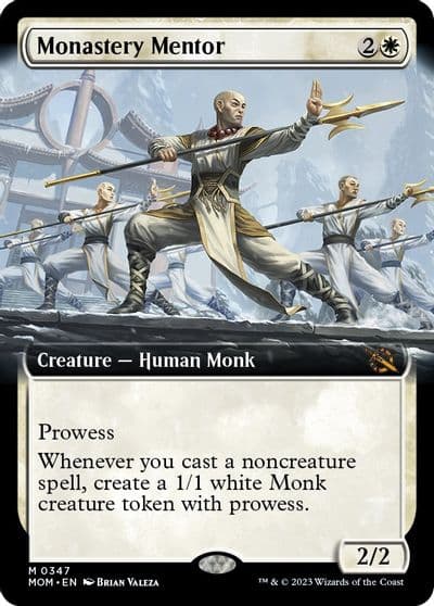 Monastery Mentor Extended Art March of the Machine Magic card