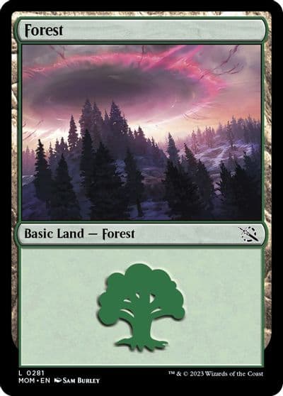 Forest 0281 March of the Machine Magic card