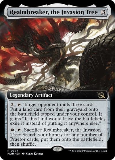 Realmbreaker the Invasion Tree Extended Art March of the Machine Magic card