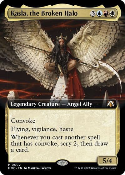 Kasla the Broken Halo Extended Art Commander: March of the Machine Magic card