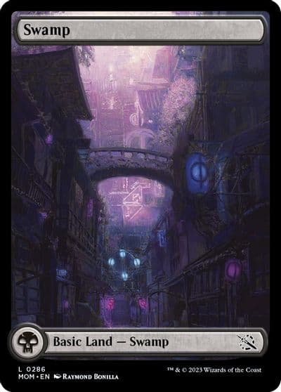 Swamp 0286 March of the Machine Magic card