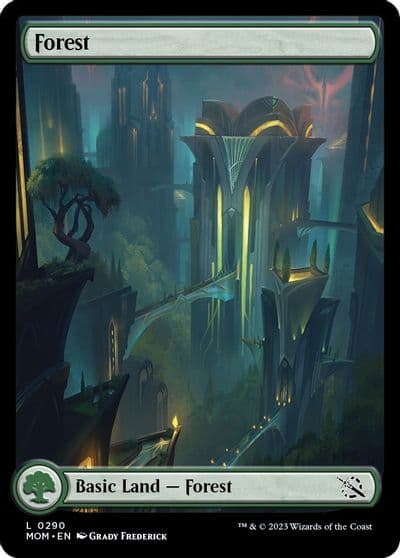 Forest 0290 March of the Machine Magic card