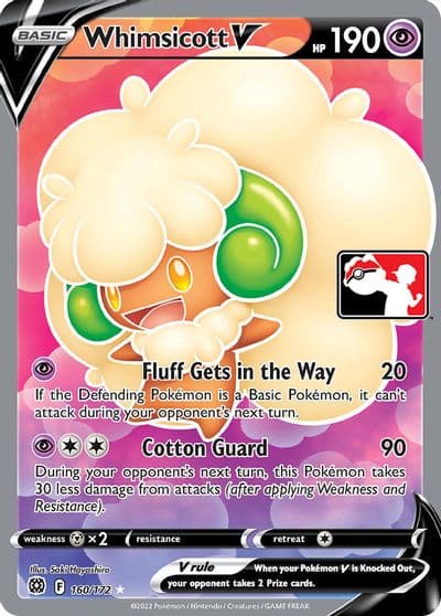 Whimsicott V Prize Pack Series Cards Pokemon card