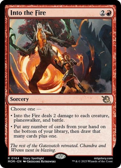 Into the Fire March of the Machine Magic card
