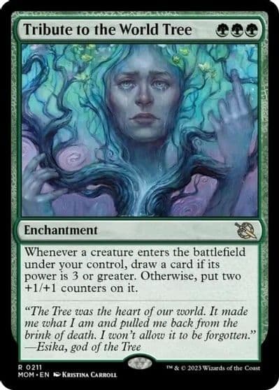 Tribute to the World Tree March of the Machine Magic card