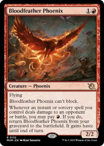 Bloodfeather Phoenix March of the Machine Magic card
