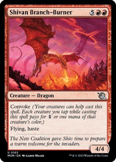 Shivan Branch Burner March of the Machine Magic card