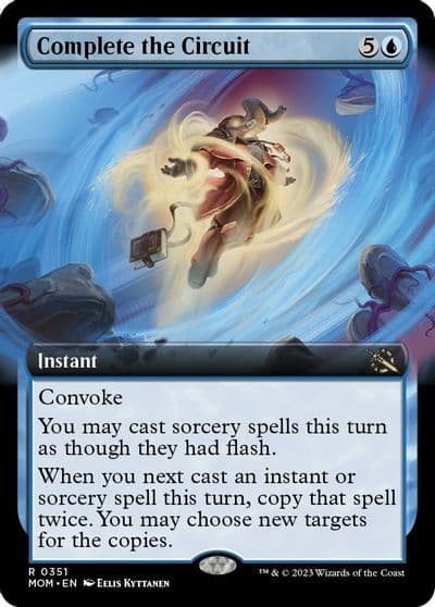Complete the Circuit Extended Art March of the Machine Magic card