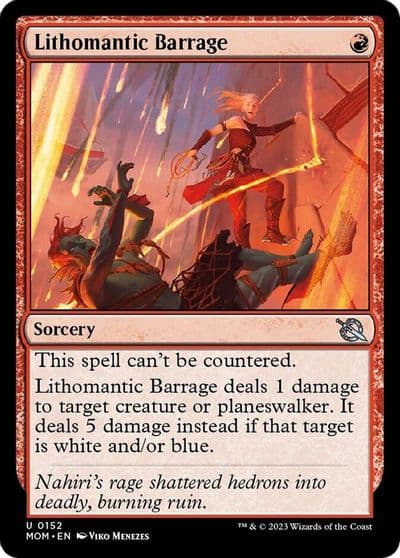 Lithomantic Barrage March of the Machine Magic card