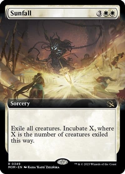 Sunfall Extended Art March of the Machine Magic card