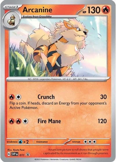 Arcanine - 011 SV: Scarlet & Violet Promo Cards Pokemon card