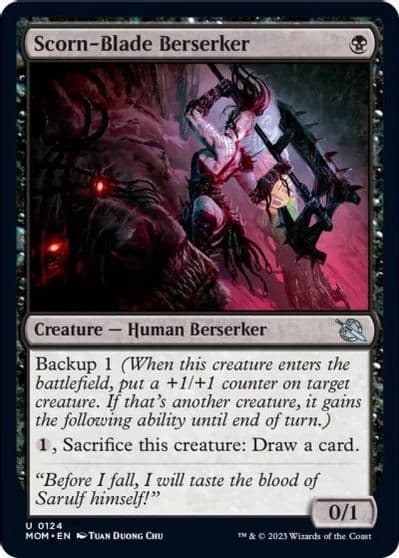Scorn Blade Berserker March of the Machine Magic card
