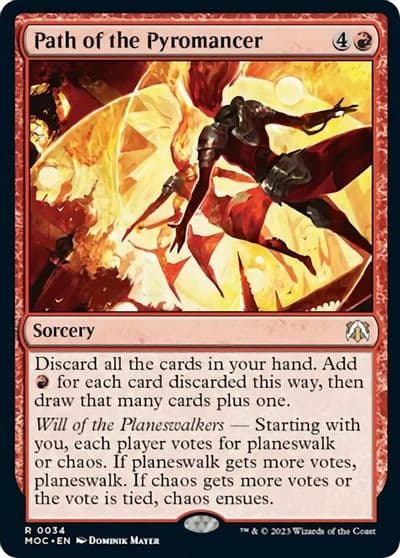 Path of the Pyromancer Commander: March of the Machine Magic card