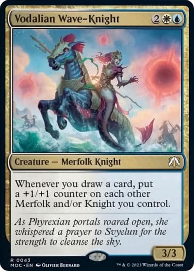 Vodalian Wave Knight Commander: March of the Machine Magic card