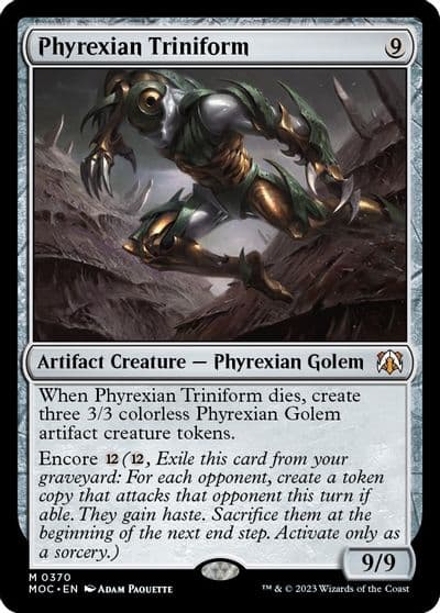 Phyrexian Triniform Commander: March of the Machine Magic card
