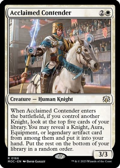 Acclaimed Contender Commander: March of the Machine Magic card